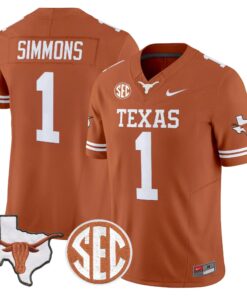 TEX 2026 State Map & SEC Patch Vapor Limited Jersey - Stitched by Digigearus