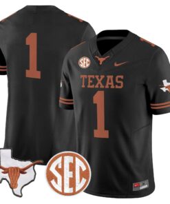 TEX 2026 State Map & SEC Patch Vapor Limited Jersey - Stitched by Digigearus