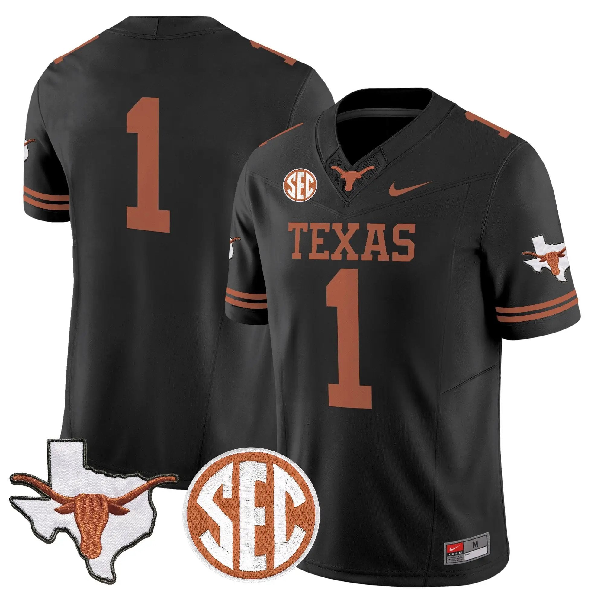 TEX 2026 State Map & SEC Patch Vapor Limited Jersey - Stitched by Digigearus