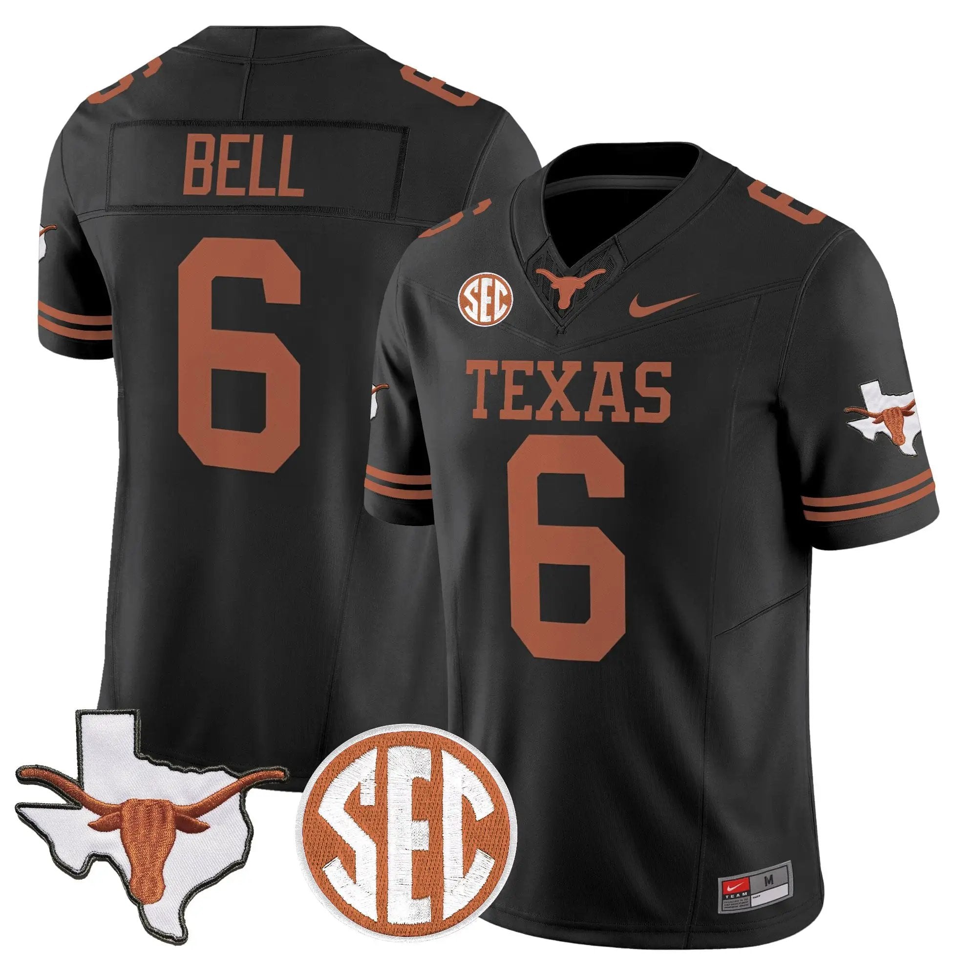 TEX 2026 State Map & SEC Patch Vapor Limited Jersey - Stitched by Digigearus