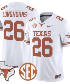 TEX 2026 State Map & SEC Patch Vapor Limited Jersey - Stitched by Digigearus