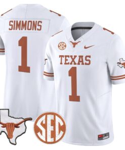 TEX 2026 State Map & SEC Patch Vapor Limited Jersey - Stitched by Digigearus