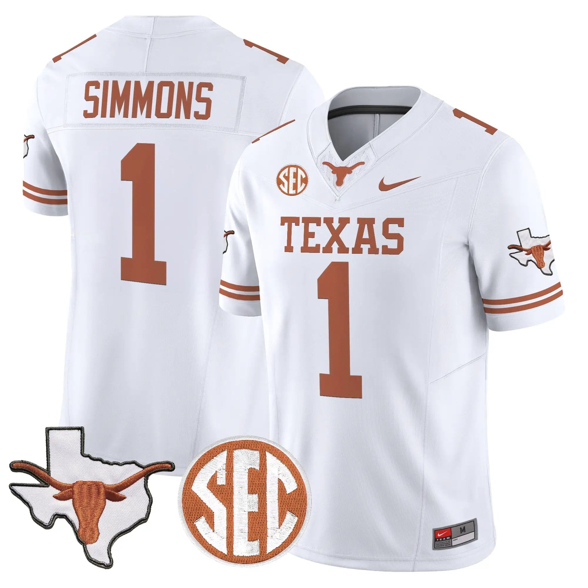 TEX 2026 State Map & SEC Patch Vapor Limited Jersey - Stitched by Digigearus