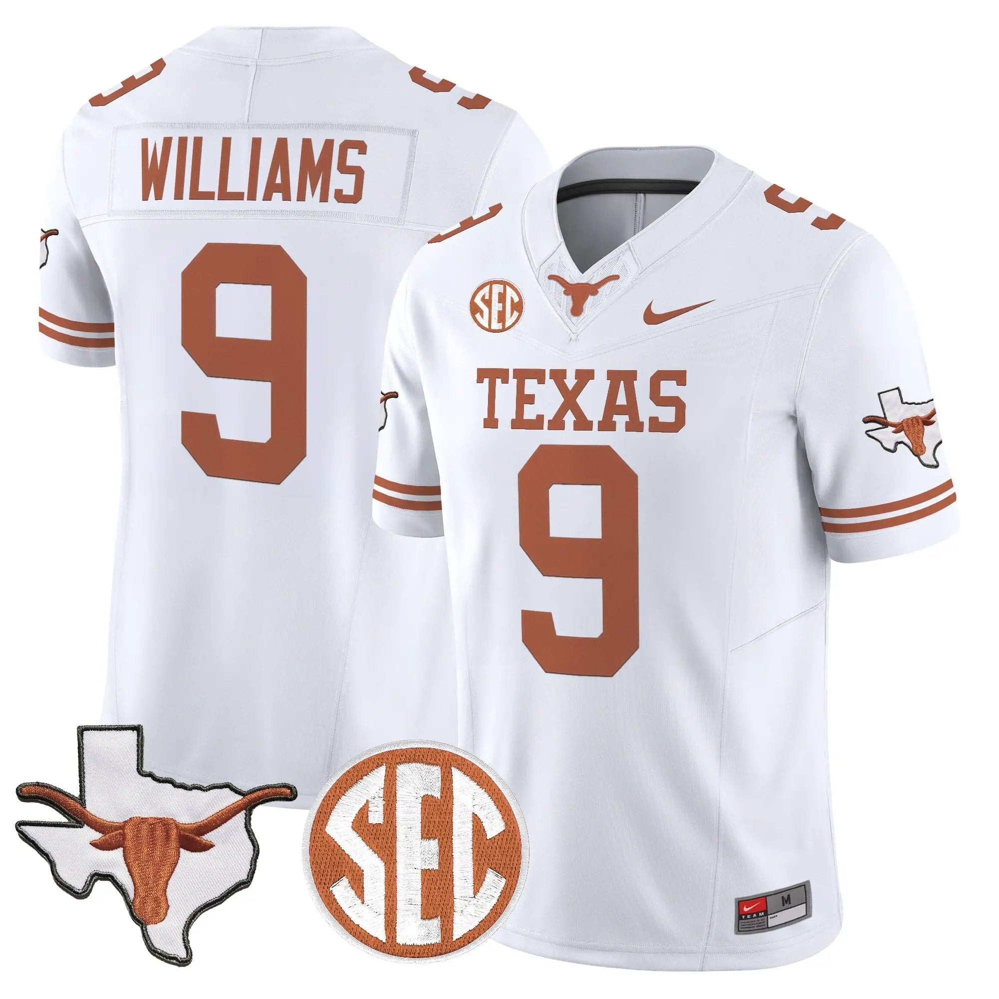 TEX 2026 State Map & SEC Patch Vapor Limited Jersey - Stitched by Digigearus