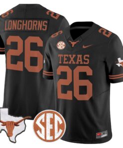 TEX 2026 State Map & SEC Patch Vapor Limited Jersey - Stitched by Digigearus