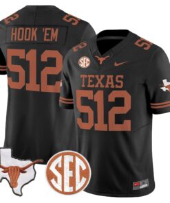 TEX 2026 State Map & SEC Patch Vapor Limited Jersey - Stitched by Digigearus