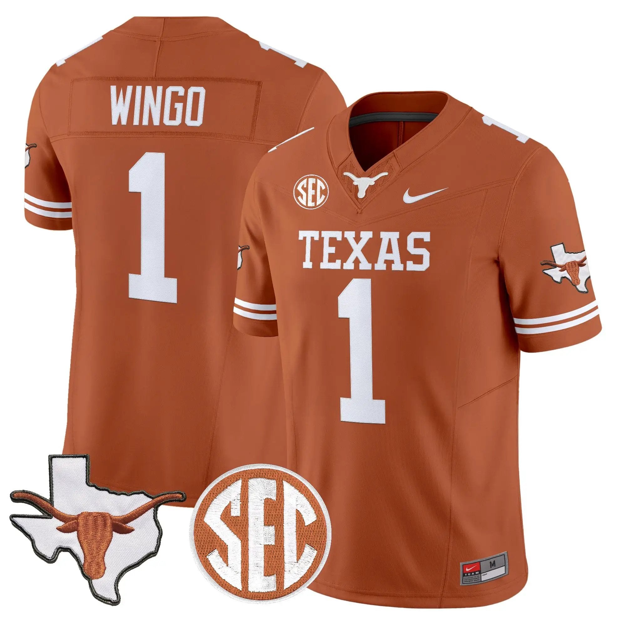 TEX 2026 State Map & SEC Patch Vapor Limited Jersey - Stitched by Digigearus