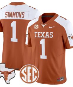 TEX 2026 State Map & SEC Patch Vapor Limited Jersey - Stitched by Digigearus