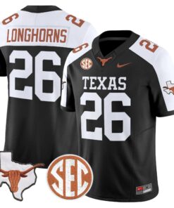 TEX 2026 State Map & SEC Patch Vapor Limited Jersey - Stitched by Digigearus