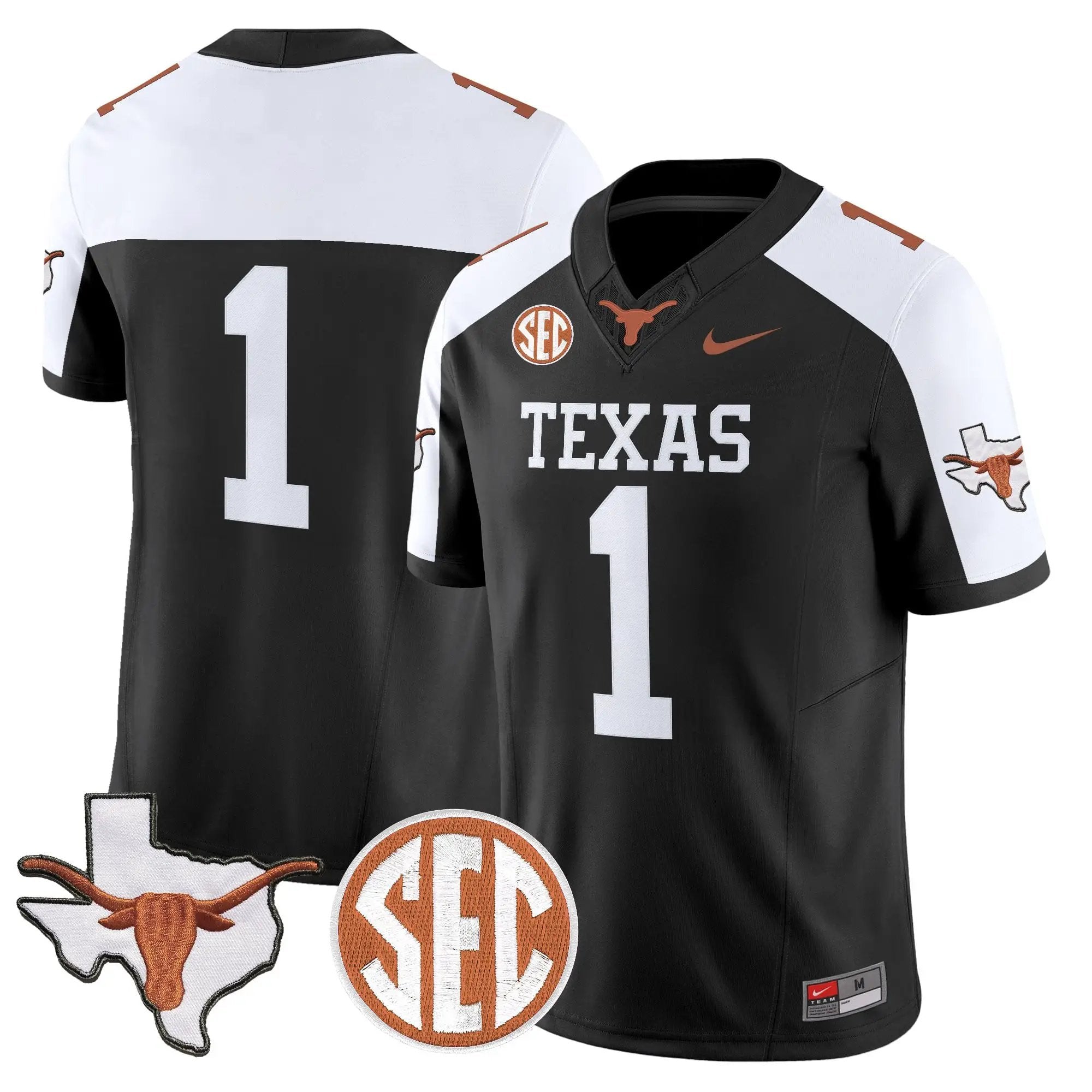 TEX 2026 State Map & SEC Patch Vapor Limited Jersey - Stitched by Digigearus