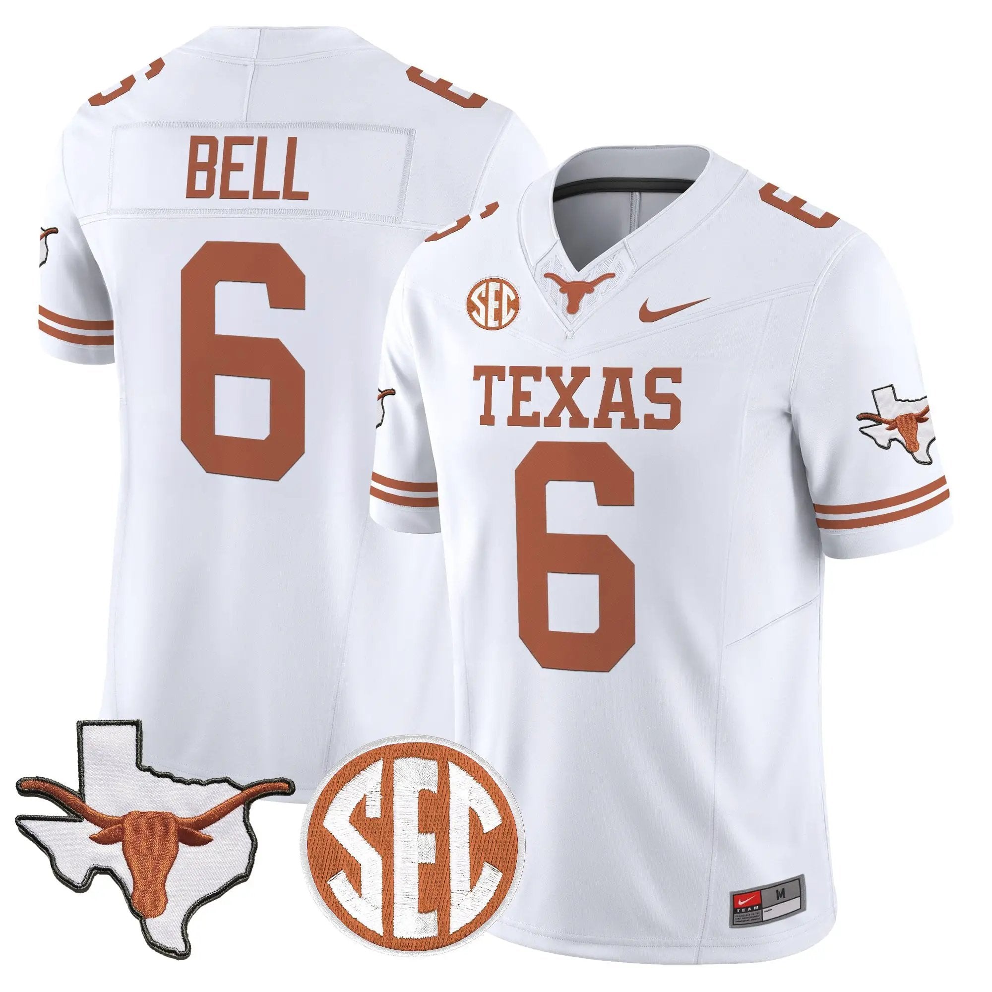 TEX 2026 State Map & SEC Patch Vapor Limited Jersey - Stitched by Digigearus