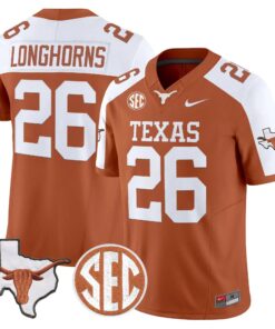 TEX 2026 State Map & SEC Patch Vapor Limited Jersey - Stitched by Digigearus