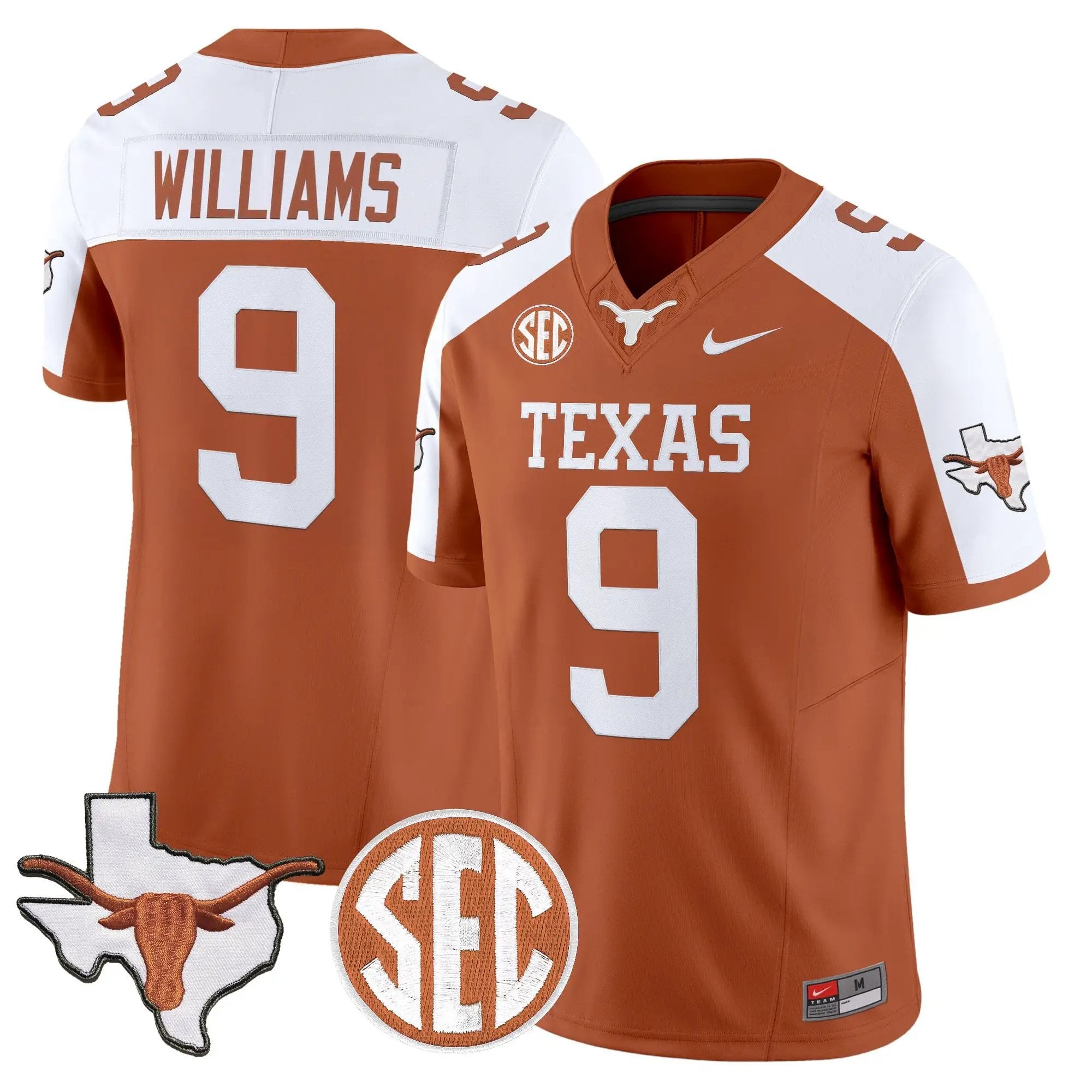 TEX 2026 State Map & SEC Patch Vapor Limited Jersey - Stitched by Digigearus