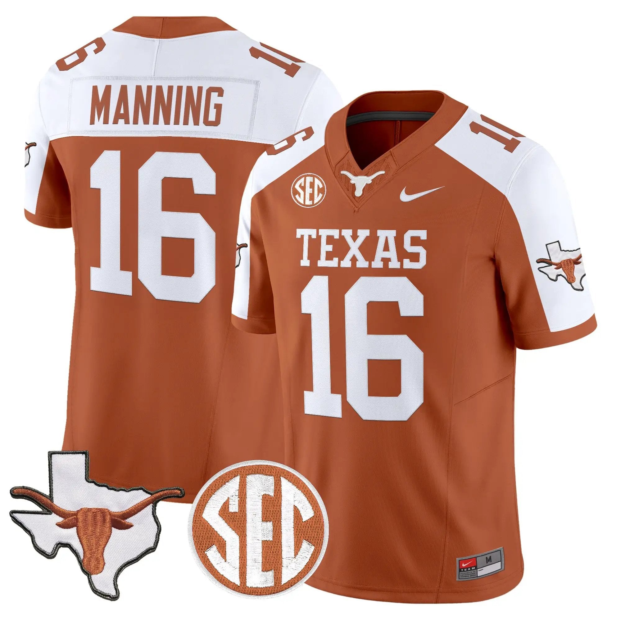 TEX 2026 State Map & SEC Patch Vapor Limited Jersey - Stitched by Digigearus