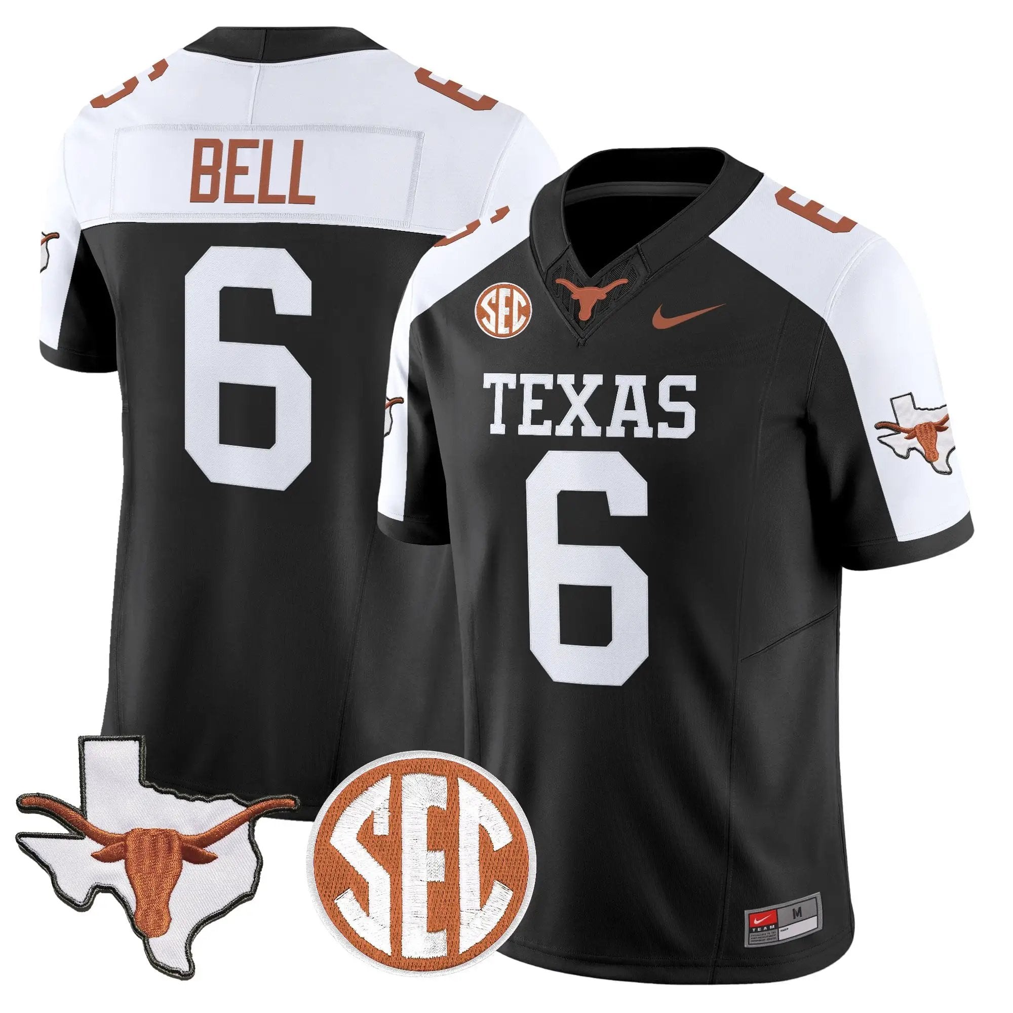 TEX 2026 State Map & SEC Patch Vapor Limited Jersey - Stitched by Digigearus