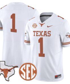 TEX 2026 State Map & SEC Patch Vapor Limited Jersey - Stitched by Digigearus