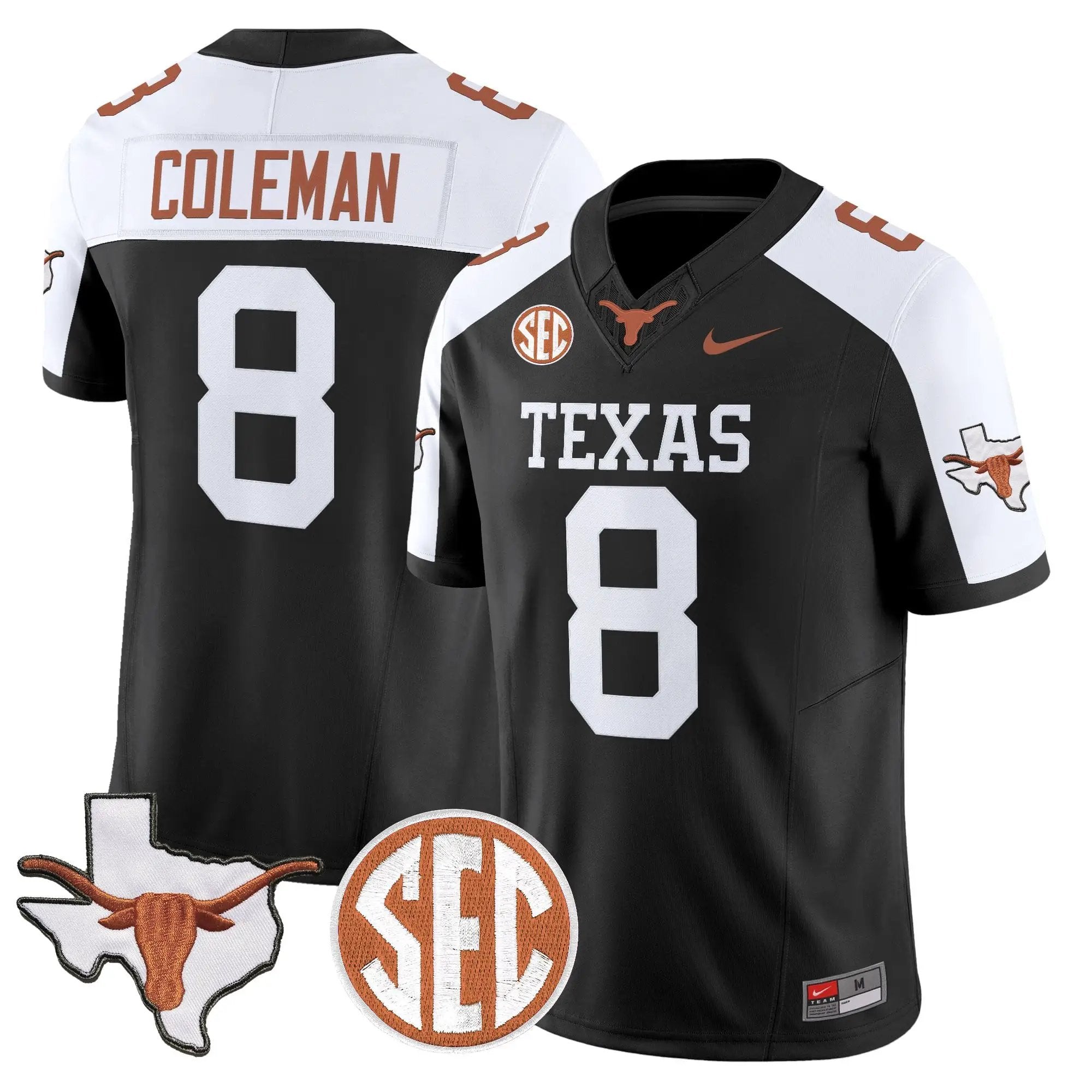 TEX 2026 State Map & SEC Patch Vapor Limited Jersey - Stitched by Digigearus