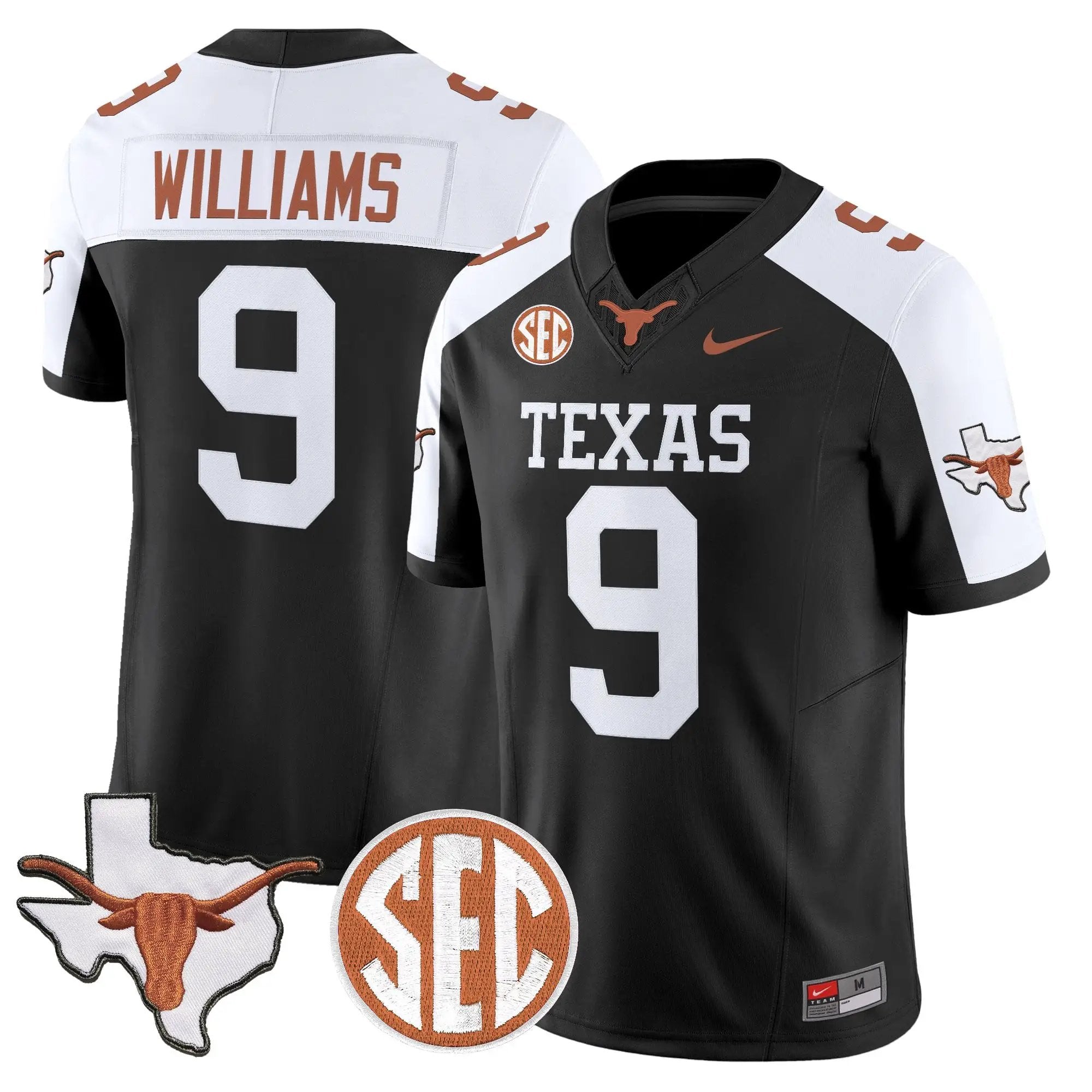 TEX 2026 State Map & SEC Patch Vapor Limited Jersey - Stitched by Digigearus
