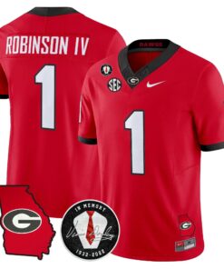 Georgia Bulldogs 2026 Georgia Map & Vince Dooley Patch Vapor Limited Jersey - Stitched by Digigearus