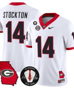 Georgia Bulldogs 2026 Georgia Map & Vince Dooley Patch Vapor Limited Jersey - Stitched by Digigearus