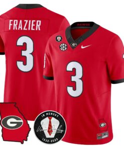 Georgia Bulldogs 2026 Georgia Map & Vince Dooley Patch Vapor Limited Jersey - Stitched by Digigearus