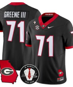 Georgia Bulldogs 2026 Georgia Map & Vince Dooley Patch Vapor Limited Jersey - Stitched by Digigearus