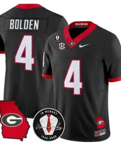 Georgia Bulldogs 2026 Georgia Map & Vince Dooley Patch Vapor Limited Jersey - Stitched by Digigearus