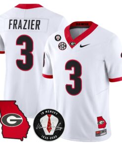 Georgia Bulldogs 2026 Georgia Map & Vince Dooley Patch Vapor Limited Jersey - Stitched by Digigearus