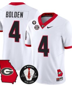 Georgia Bulldogs 2026 Georgia Map & Vince Dooley Patch Vapor Limited Jersey - Stitched by Digigearus