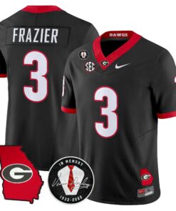 Georgia Bulldogs 2026 Georgia Map & Vince Dooley Patch Vapor Limited Jersey - Stitched by Digigearus