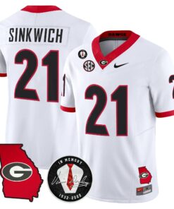 Georgia Bulldogs 2026 Georgia Map & Vince Dooley Patch Vapor Limited Jersey - Stitched by Digigearus