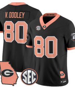 Georgia Bulldogs The Big Peach Vapor Limited Jersey - Stitched by Digigearus