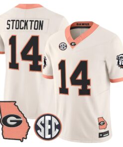 Georgia Bulldogs The Big Peach Vapor Limited Jersey - Stitched by Digigearus
