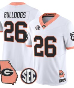 Georgia Bulldogs The Big Peach Vapor Limited Jersey - Stitched by Digigearus