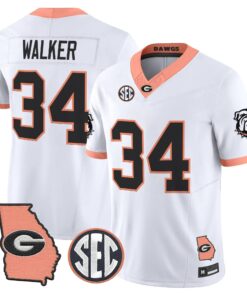 Georgia Bulldogs The Big Peach Vapor Limited Jersey - Stitched by Digigearus