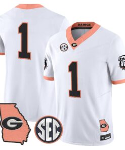 Georgia Bulldogs The Big Peach Vapor Limited Jersey - Stitched by Digigearus