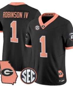 Georgia Bulldogs The Big Peach Vapor Limited Jersey - Stitched by Digigearus