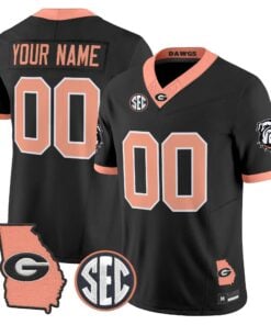 Georgia Bulldogs The Big Peach Vapor Limited Custom Jersey - Stitched 7 Georgia Bulldogs The Big Peach Vapor Limited Custom Jersey - Stitched by Digigearus