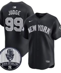 Aaron Judge Jersey #99 Yankees John Sterling Voice Tribute Stitched by My Store
