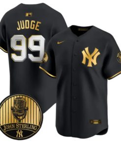 Aaron Judge Jersey #99 Yankees John Sterling Voice Tribute Stitched by My Store