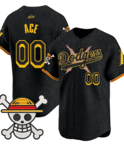 Ace Jersey #00 Dodgers One Piece Mamba Premier Stitched by My Store