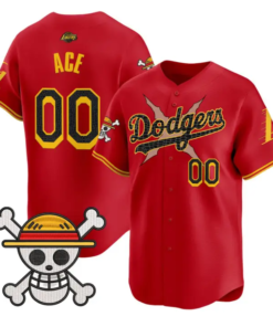 Ace Jersey #00 Dodgers One Piece Mamba Premier Stitched by My Store