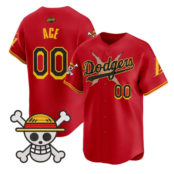 Ace Jersey #00 Dodgers One Piece Mamba Premier Stitched by My Store