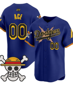Ace Jersey #00 Dodgers One Piece Mamba Premier Stitched by My Store