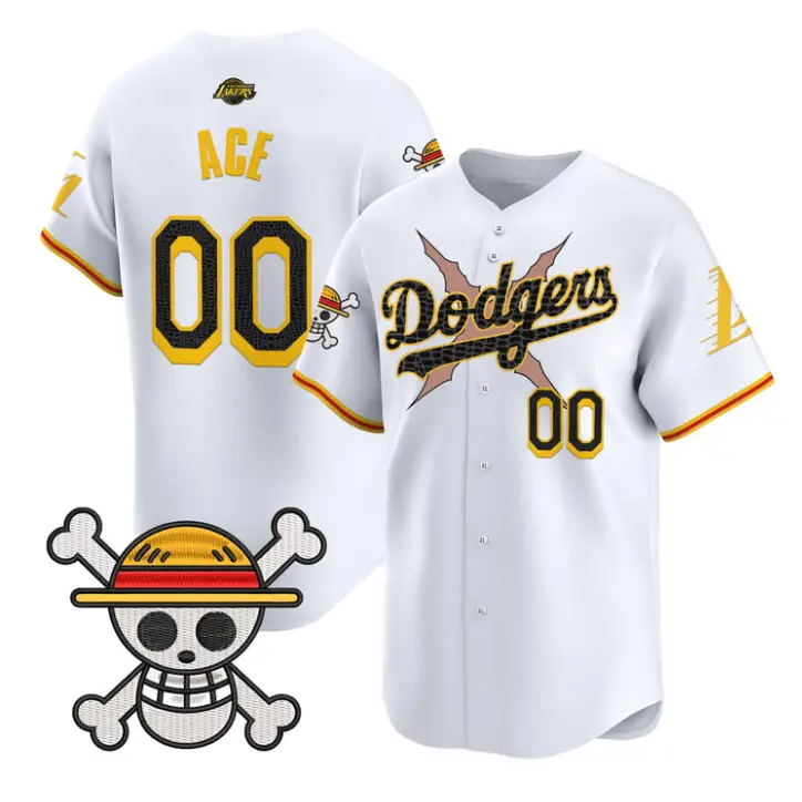 Ace Jersey #00 Dodgers One Piece Mamba Premier Stitched by My Store