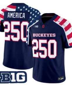 Bo Jackson Jersey #25 Ohio State America 250 Edition Vapor Limited Stitched by My Store NCAA Football Jerseys