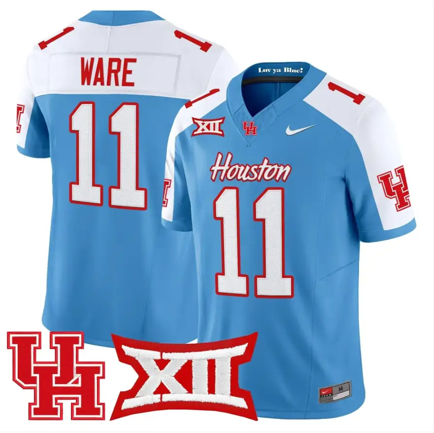 Andre Ware Jersey #11 Houston Cougars 2026 Vapor Limited Stitched by My Store NCAA Football Jerseys