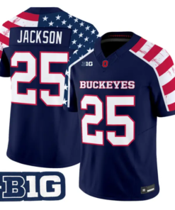 Bo Jackson Jersey #25 Ohio State America 250 Edition Vapor Limited Stitched by My Store NCAA Football Jerseys
