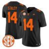 Braylon Staley Jersey #14 Tennessee Vols 2026 Vapor Limited Stitched by My Store NCAA Football Jerseys