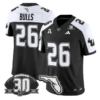 Bulls Jersey #26 South Florida Bulls 30th Patch Limited Stitched by My Store NCAA Football Jerseys